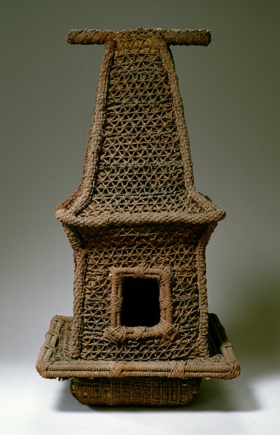 Modello di tempio, dalle Figi (vimini) da Oceanic